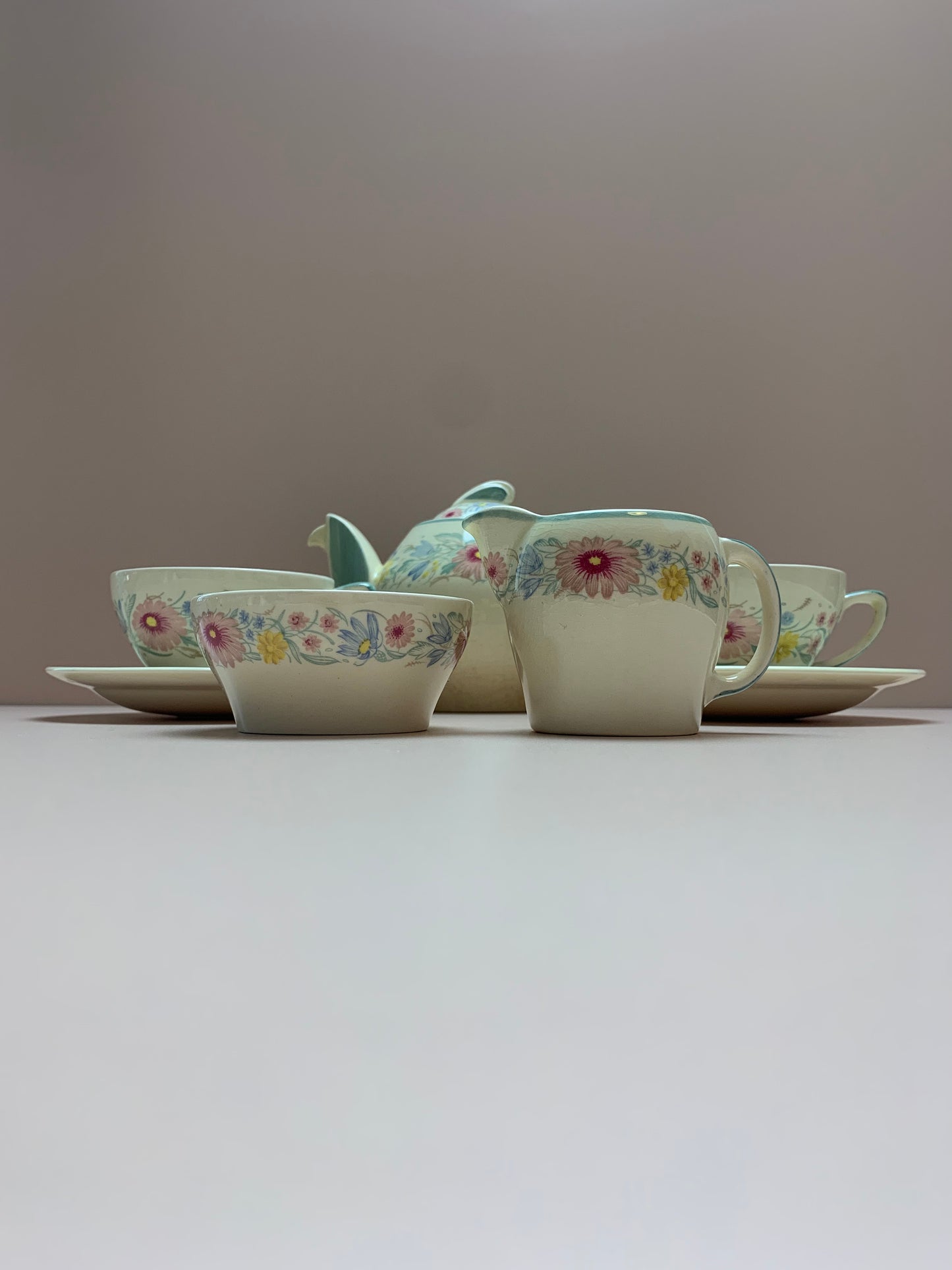 Vintage Susie Cooper Floral Early Morning Tea Set