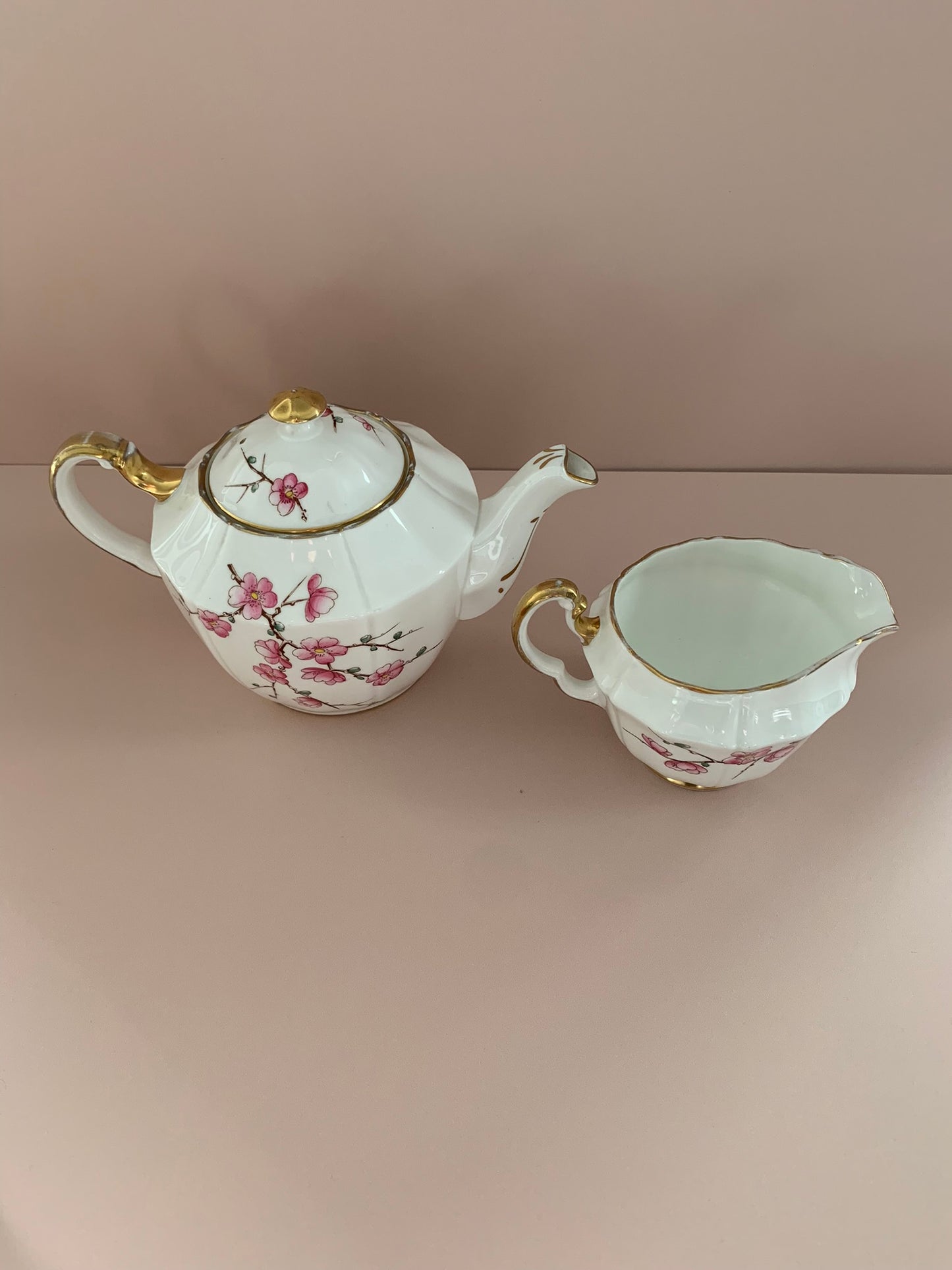 Rare Vintage Tea Pot & Milk Jug by Adderley