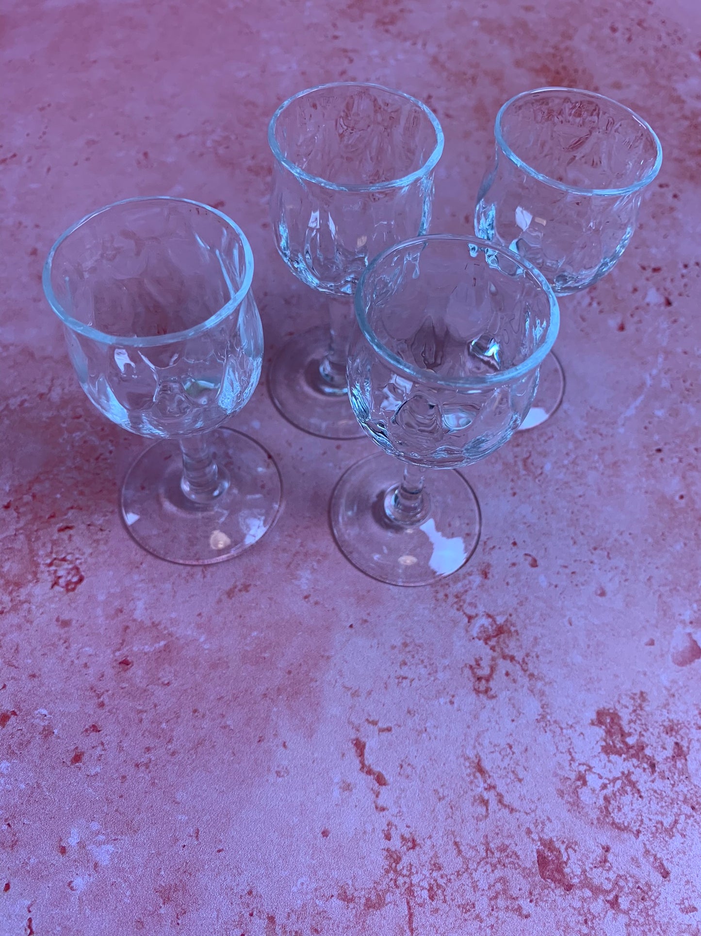 Four Rare Vintage Digestive Glasses