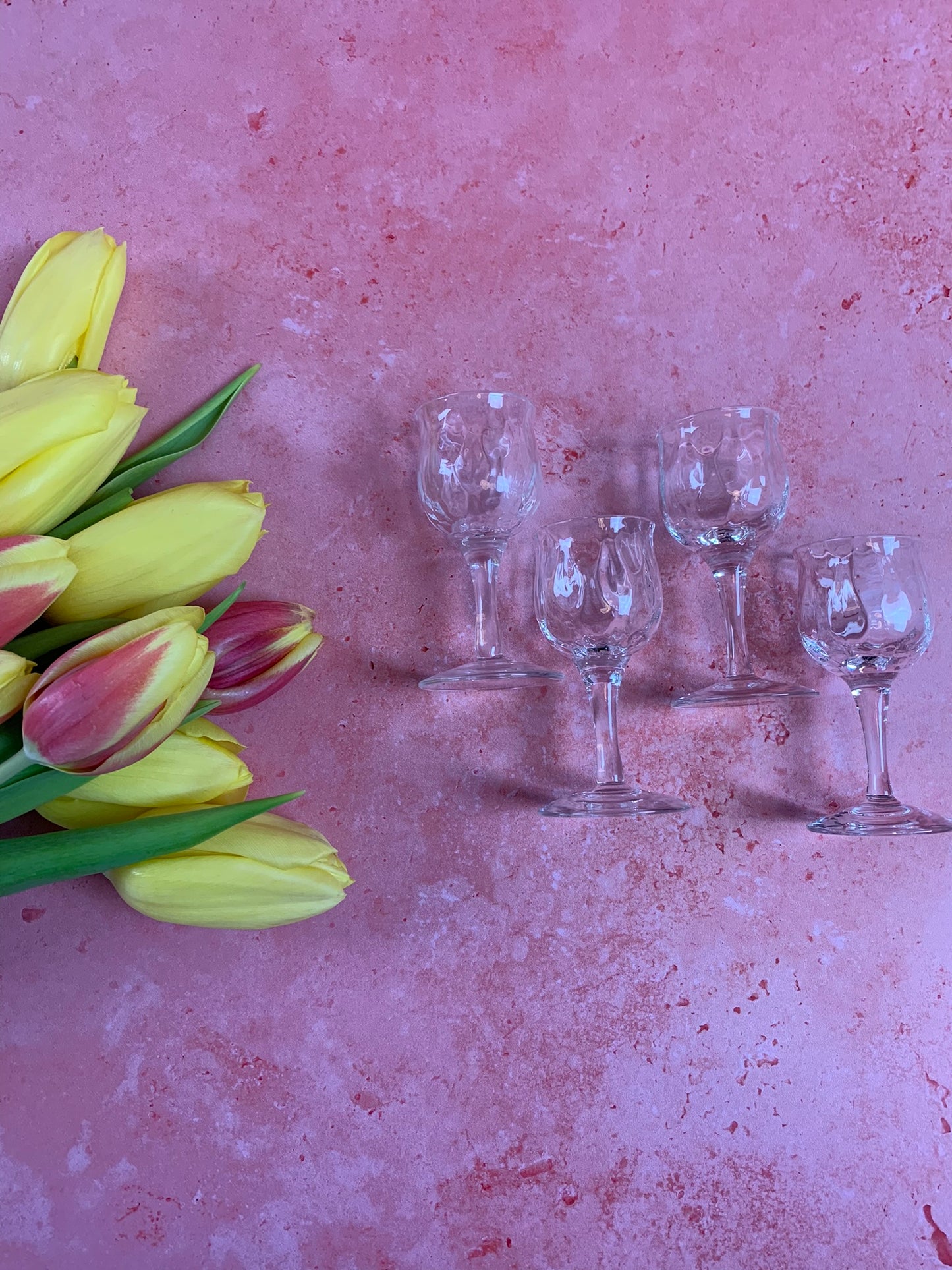 Four Rare Vintage Digestive Glasses