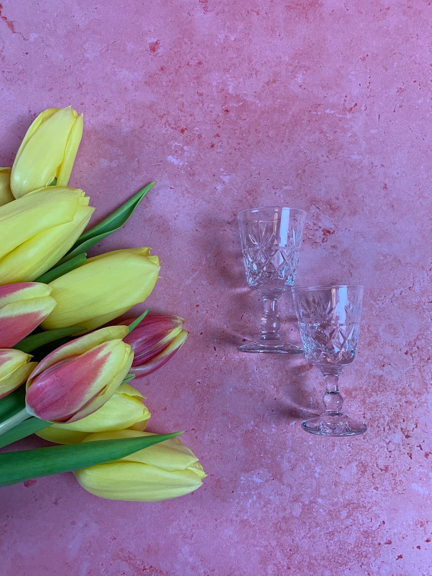 Two Vintage Royal Brierley Sherry Glasses