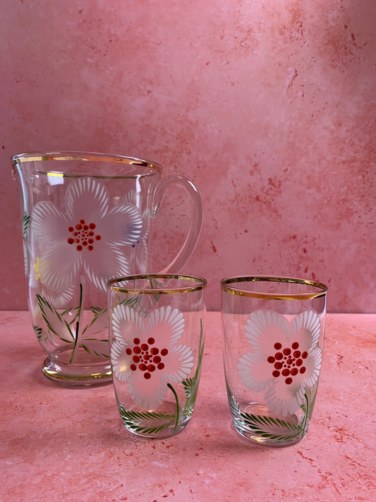 Vintage Jug With Two Glasses