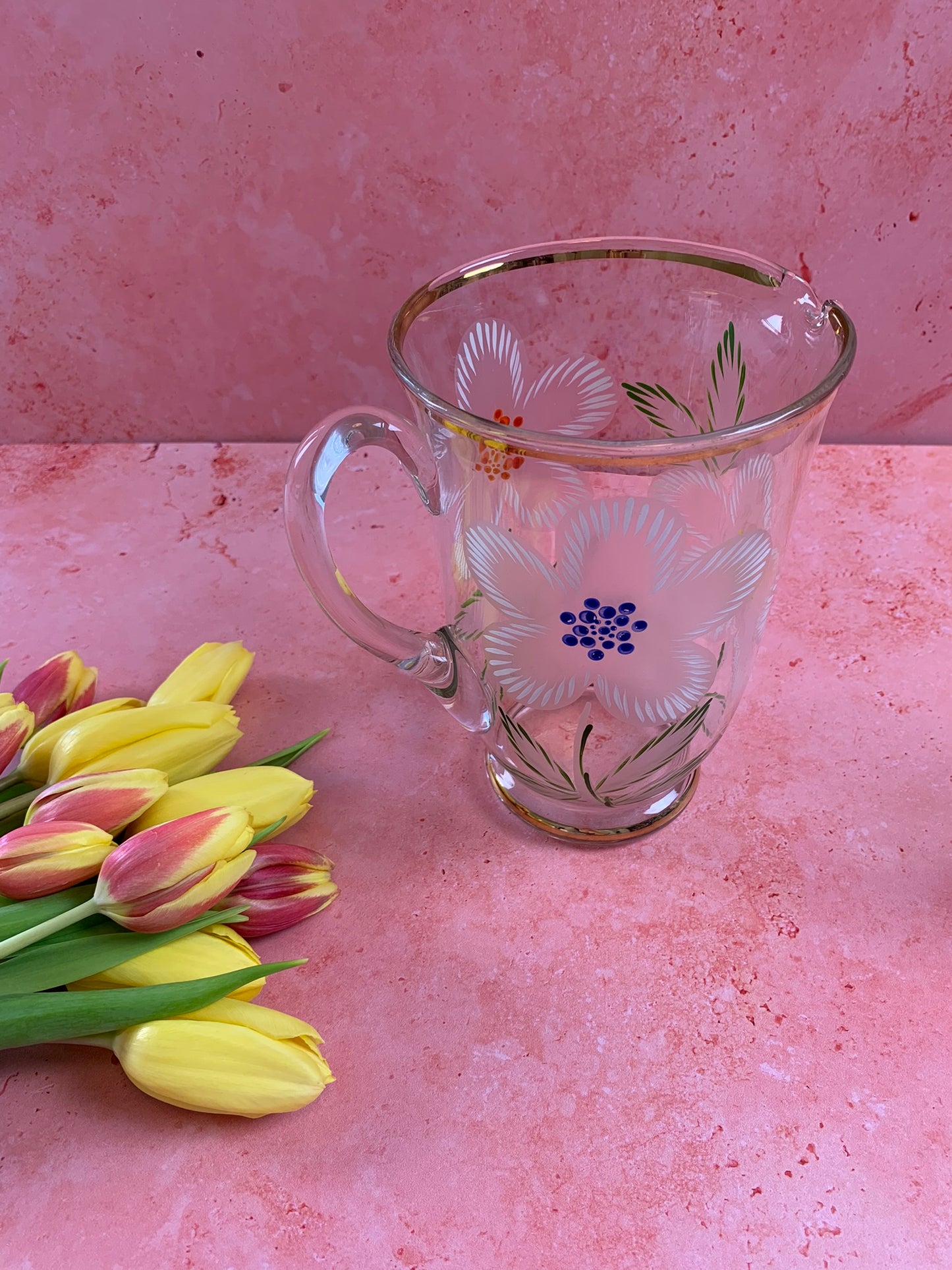 Vintage Jug With Two Glasses