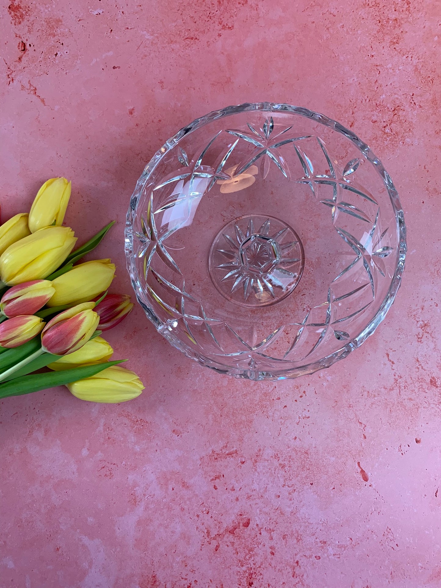 Vintage Round Glass Dish