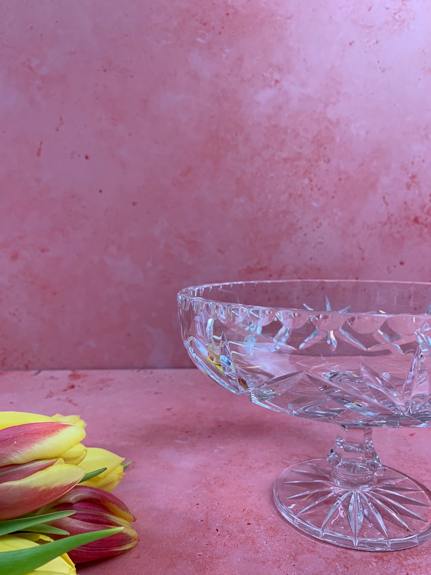 Vintage Round Glass Dish