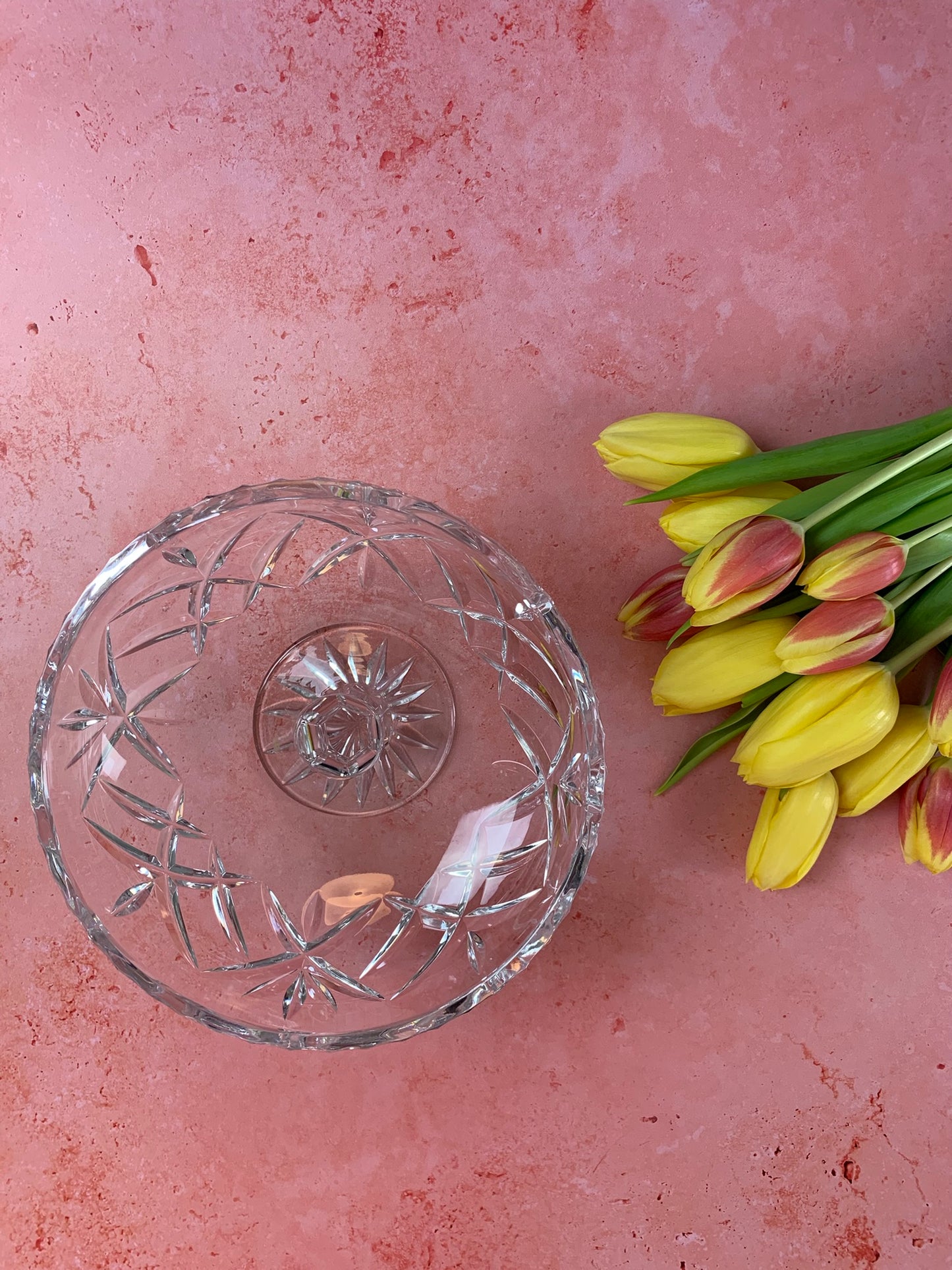 Vintage Round Glass Dish