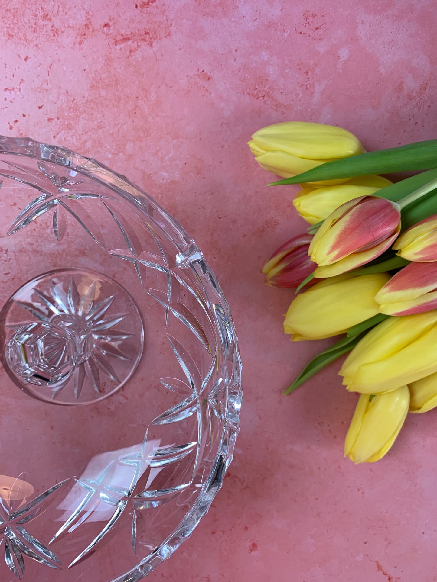 Vintage Round Glass Dish