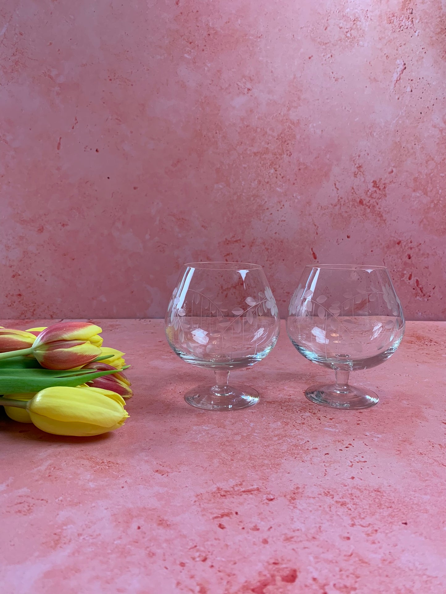 Two Vintage Brandy Snifter