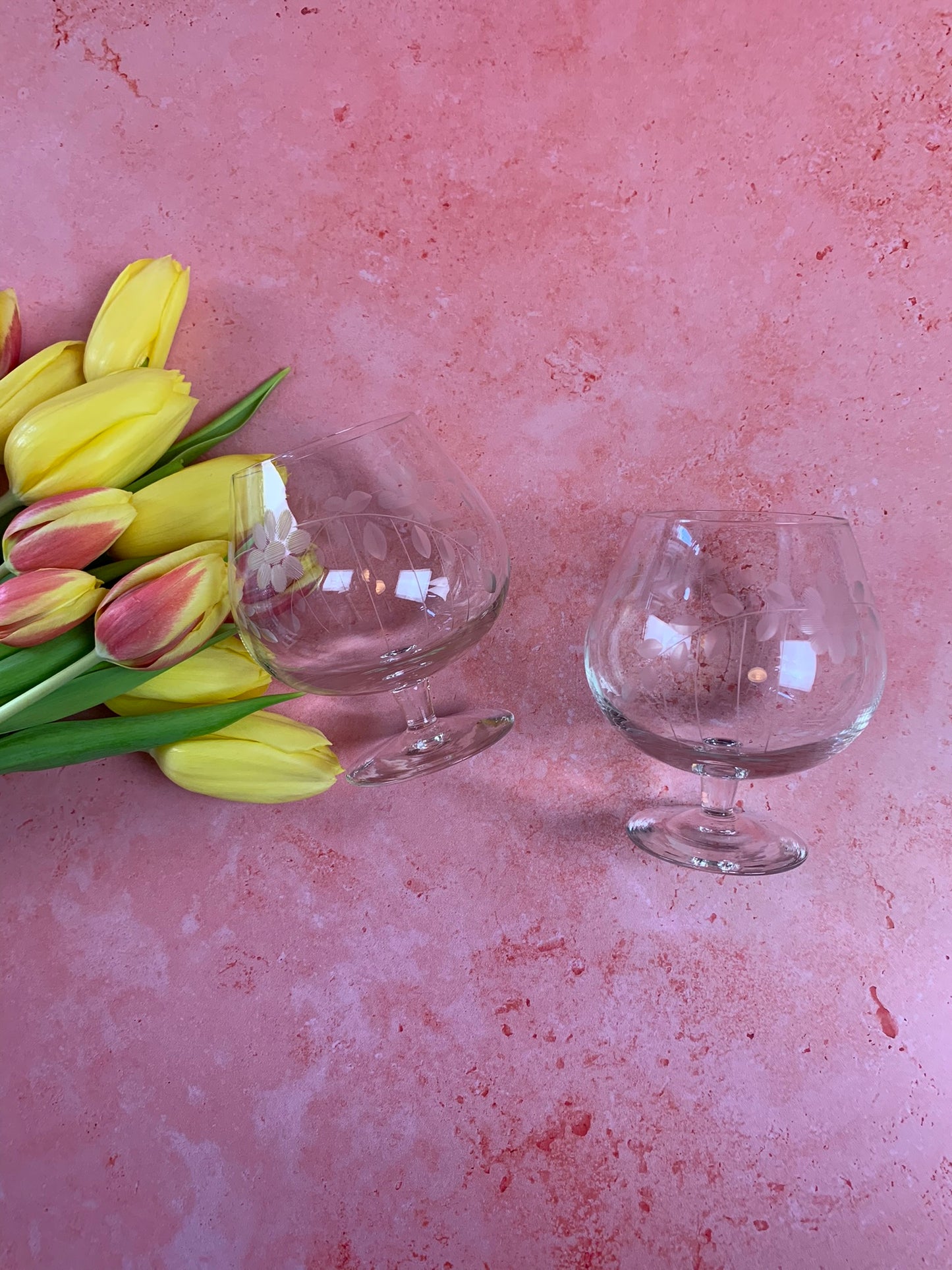 Two Vintage Brandy Snifter