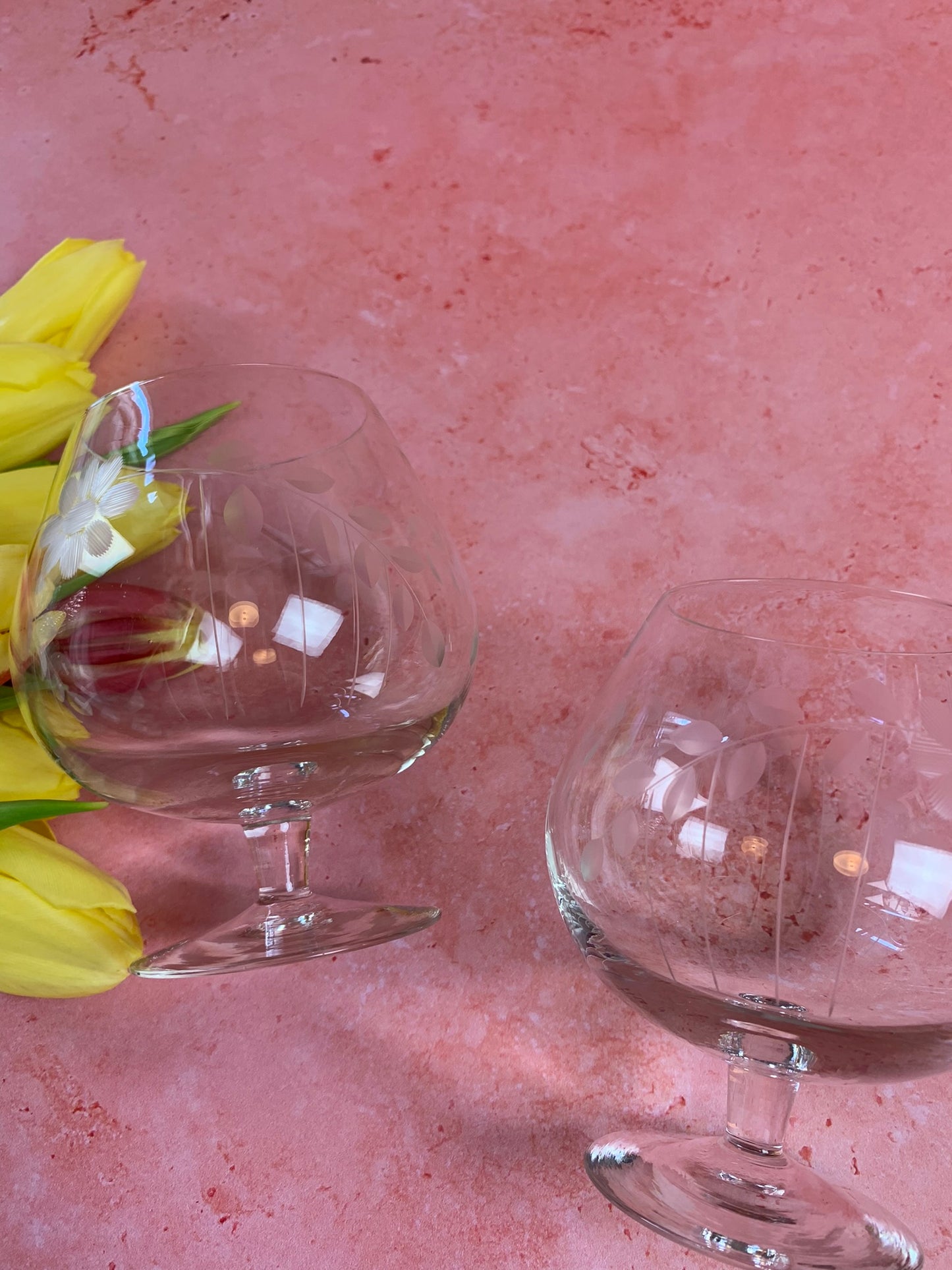 Two Vintage Brandy Snifter