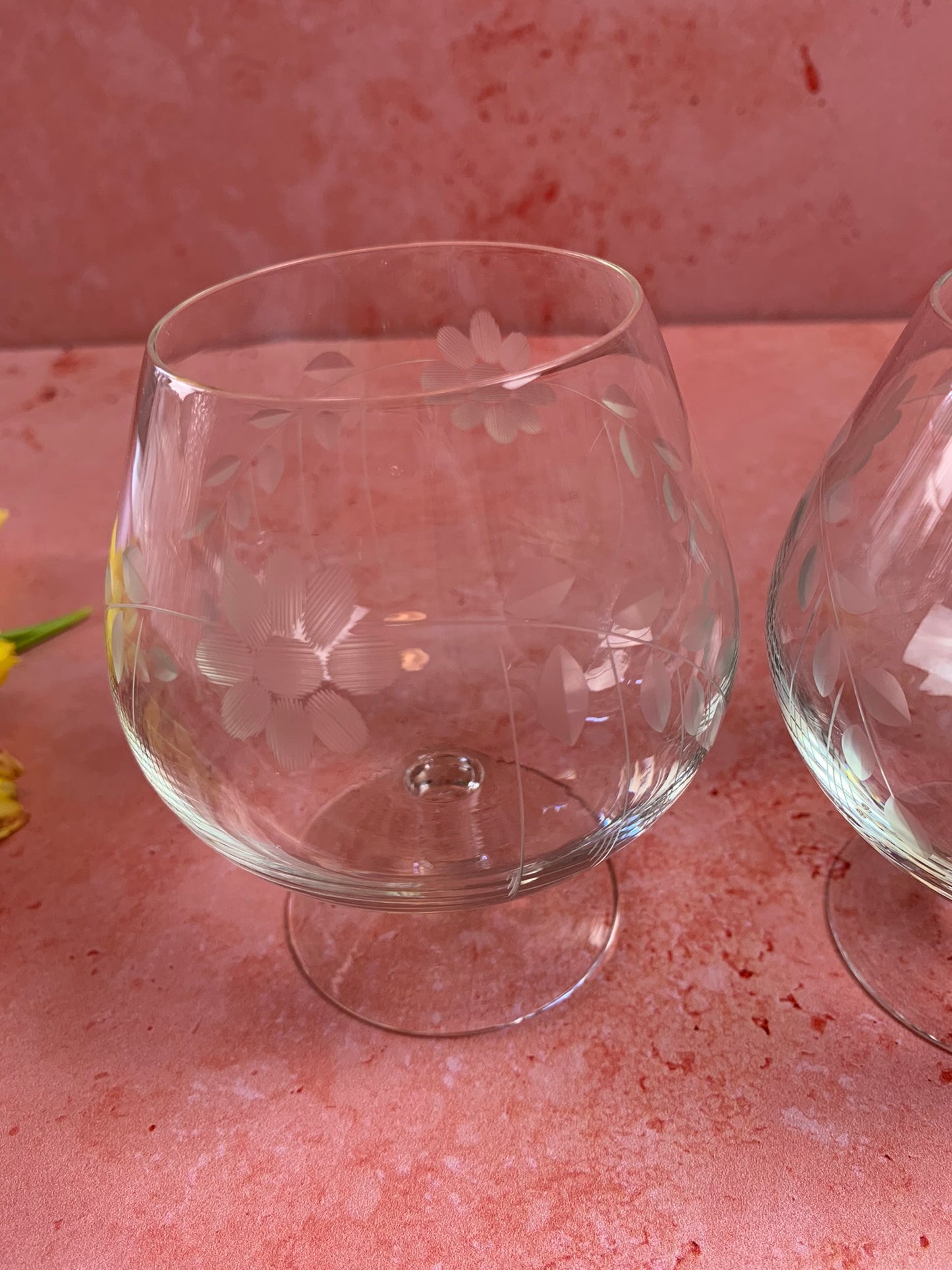 Two Vintage Brandy Snifter