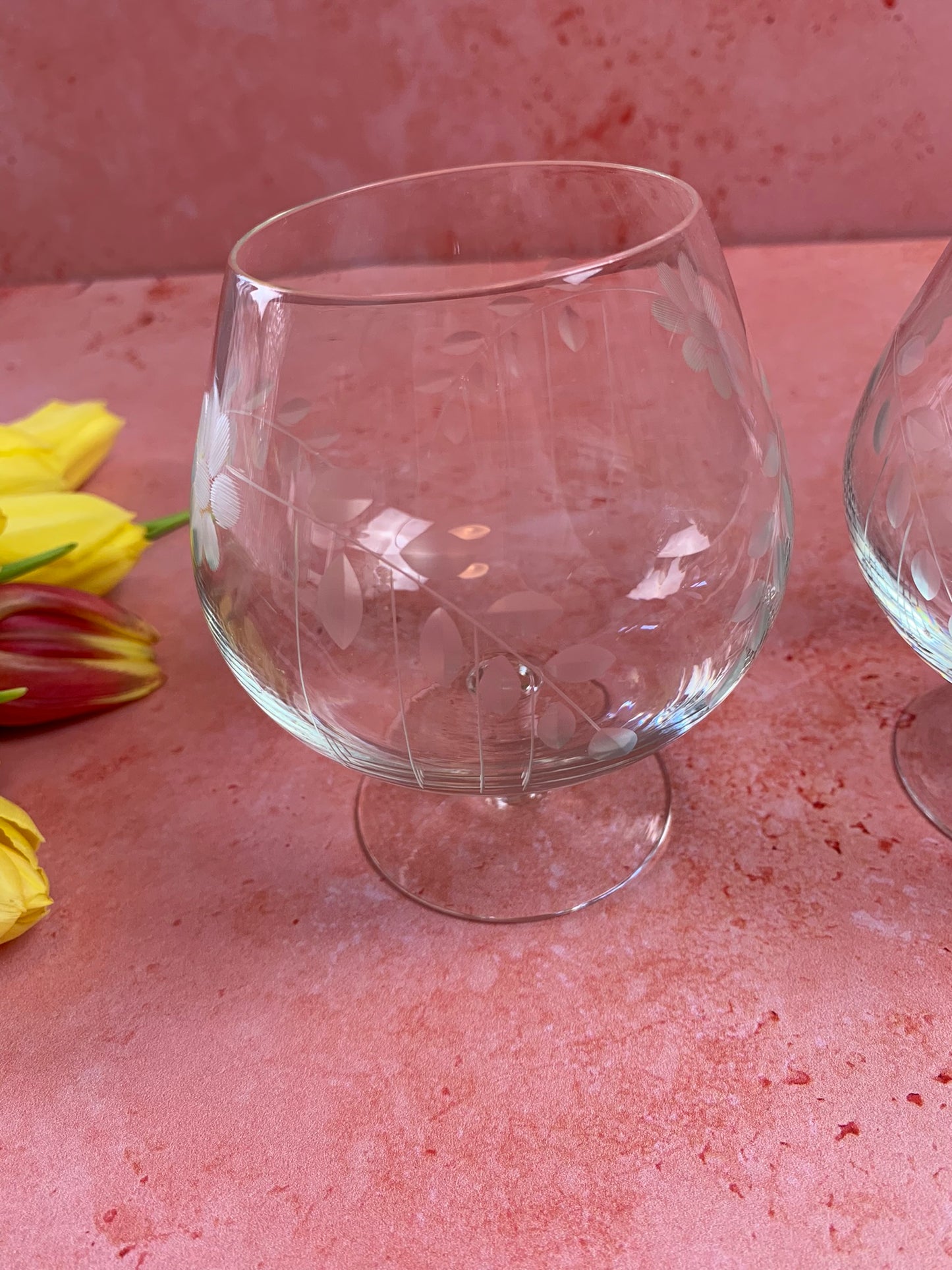 Two Vintage Brandy Snifter