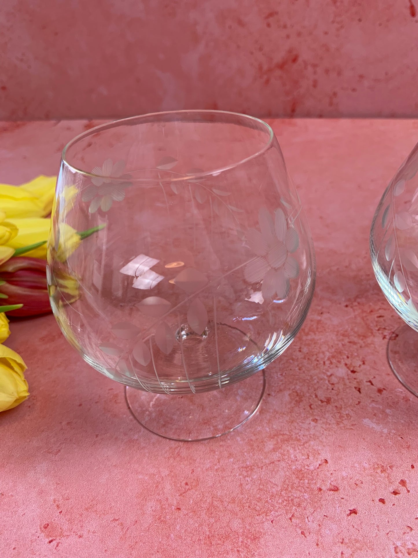 Two Vintage Brandy Snifter