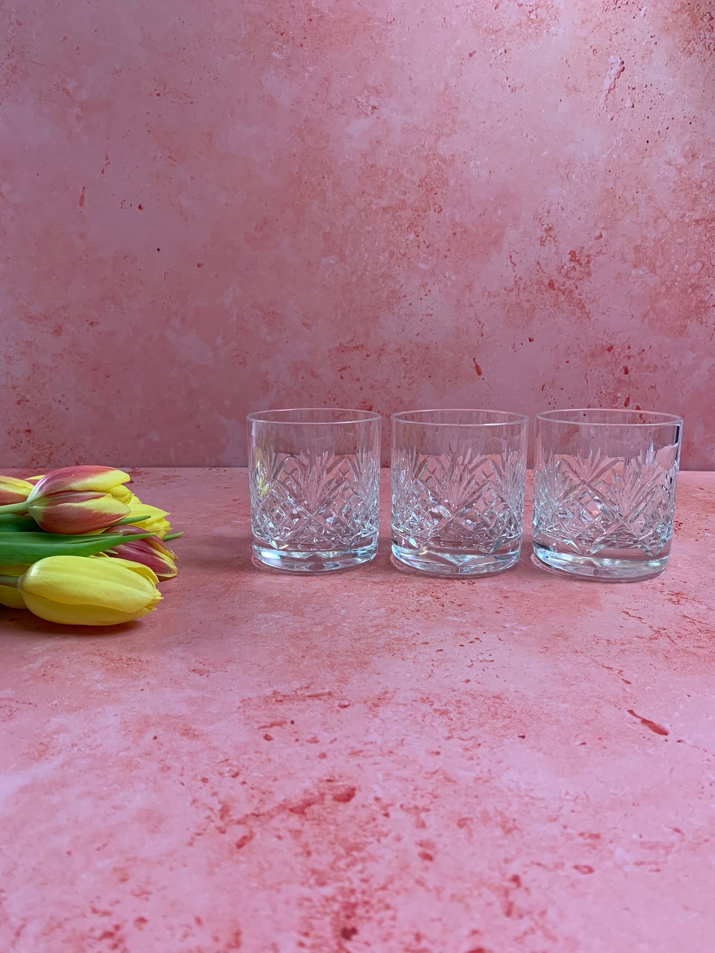 Five Vintage Whisky Glasses