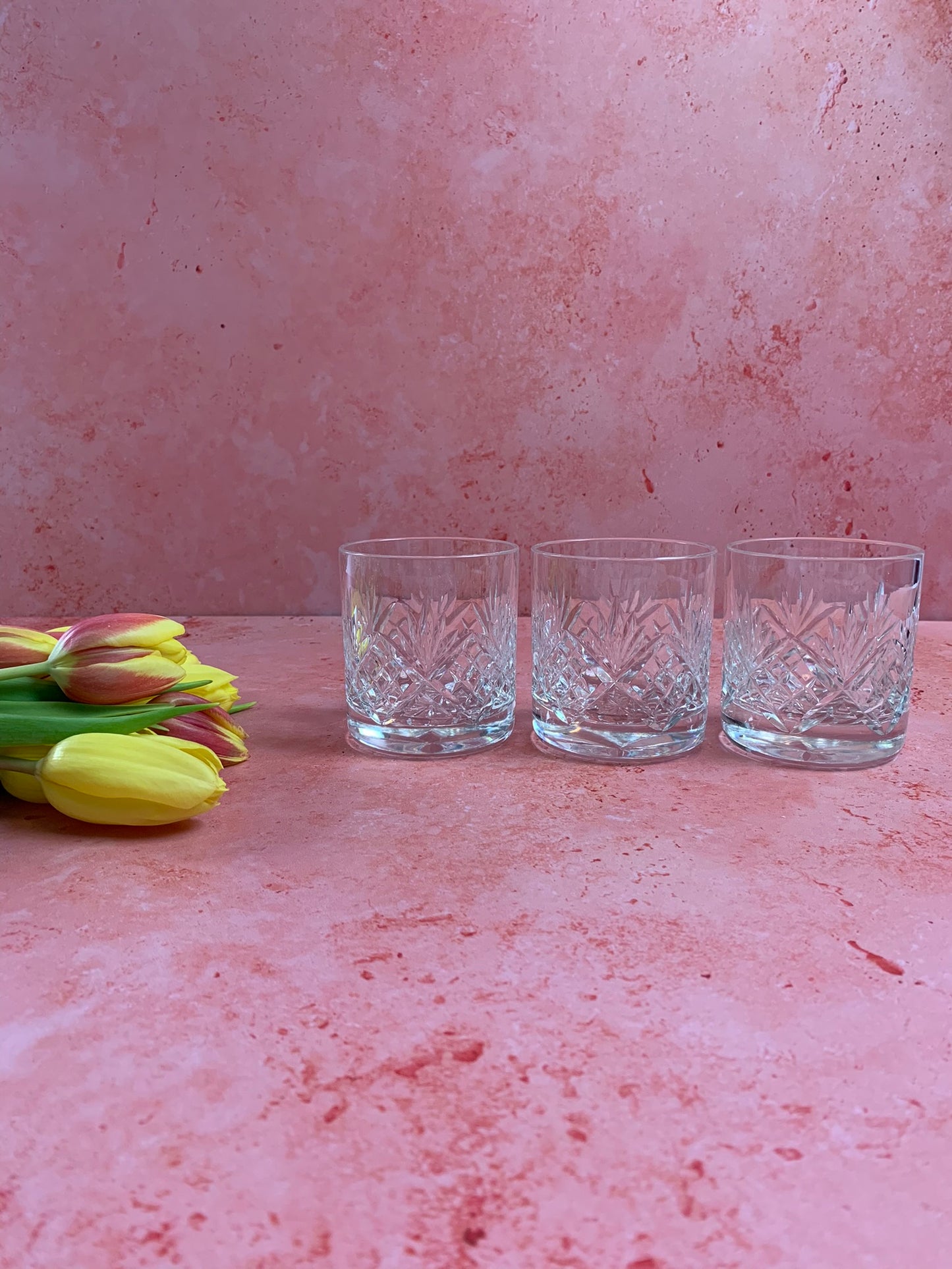 Five Vintage Whisky Glasses