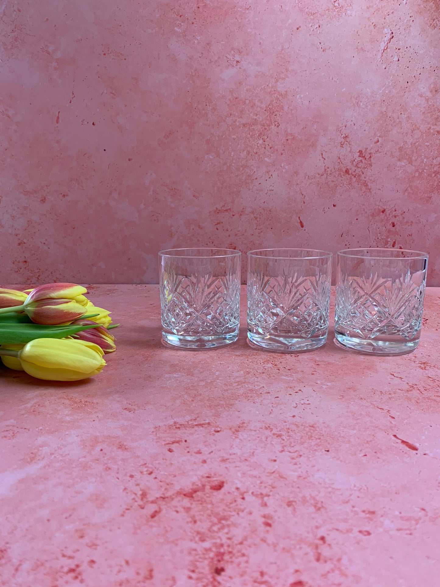 Five Vintage Whisky Glasses