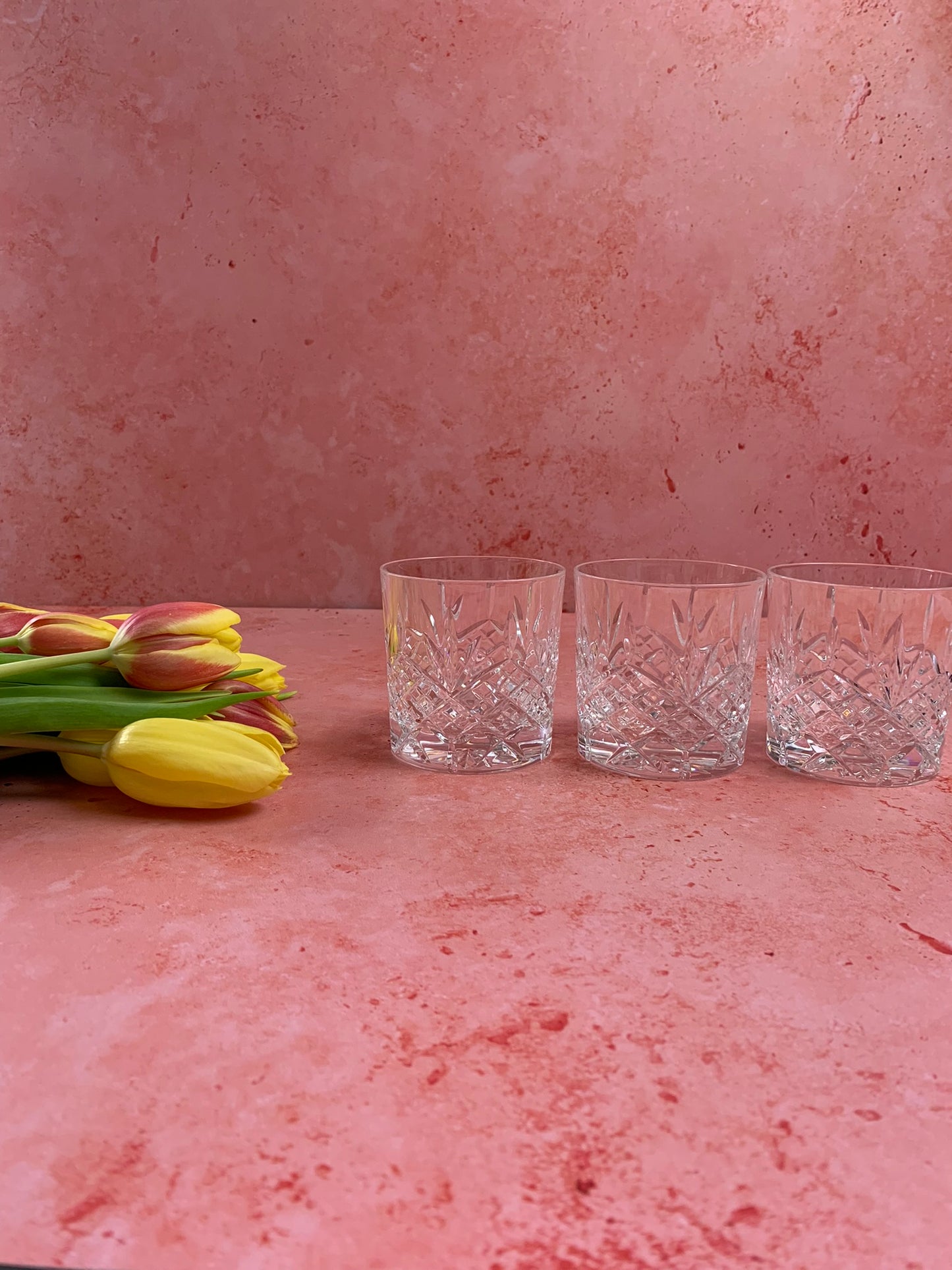 Three Vintage Whisky Glasses