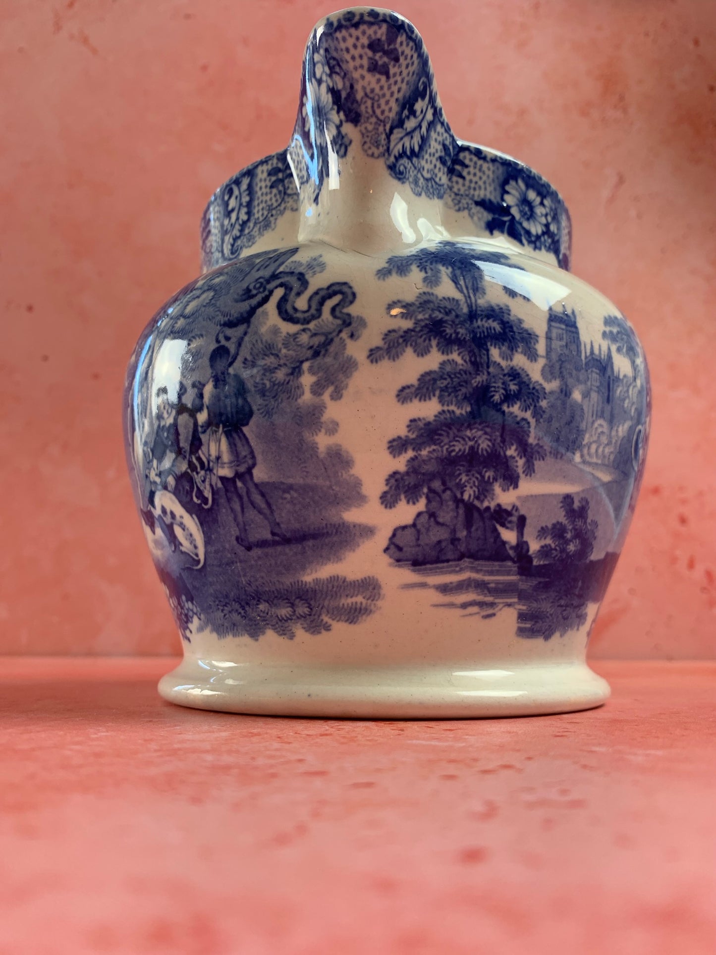 19th century Jug With Knights Scene