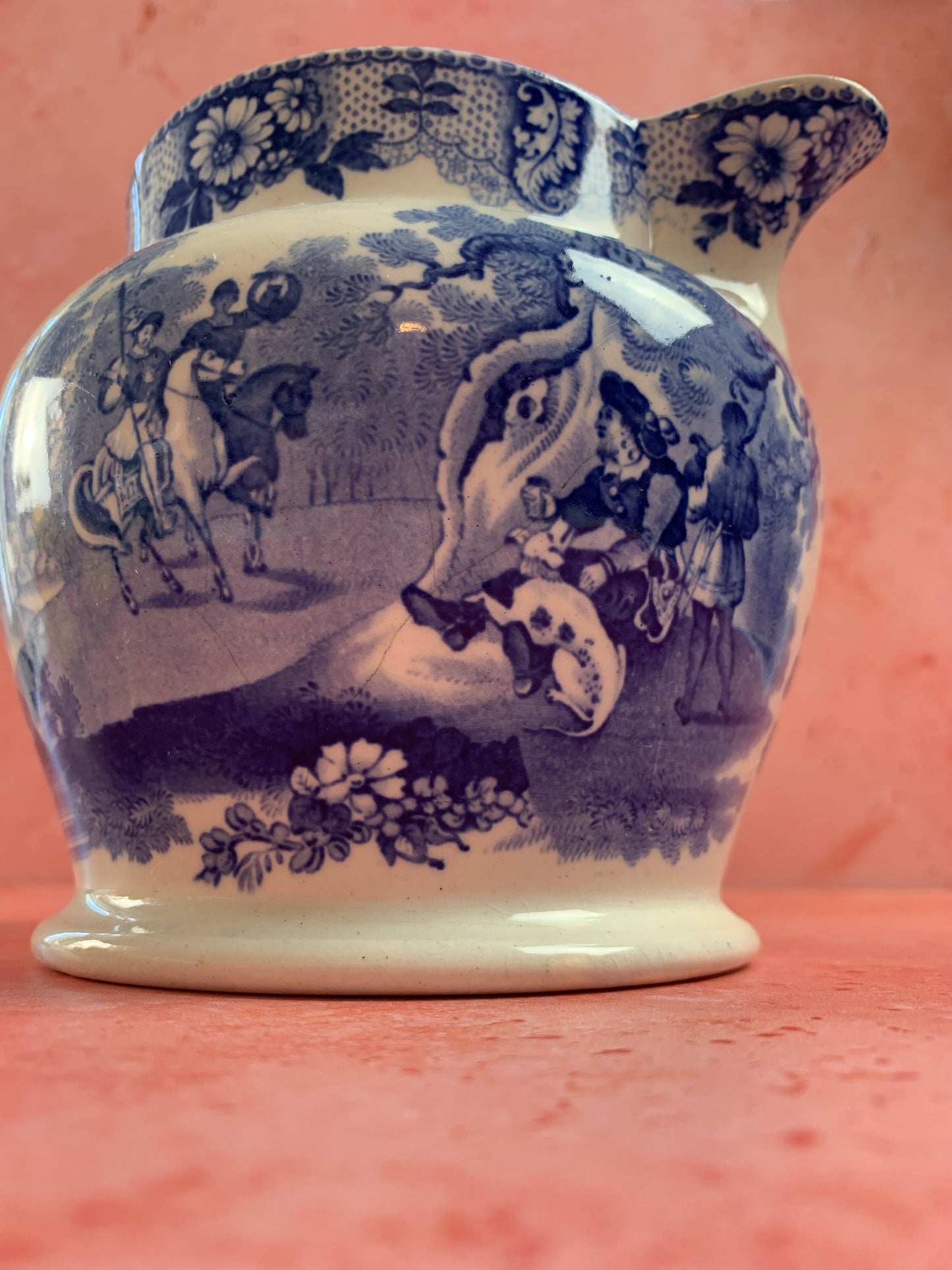 19th century Jug With Knights Scene