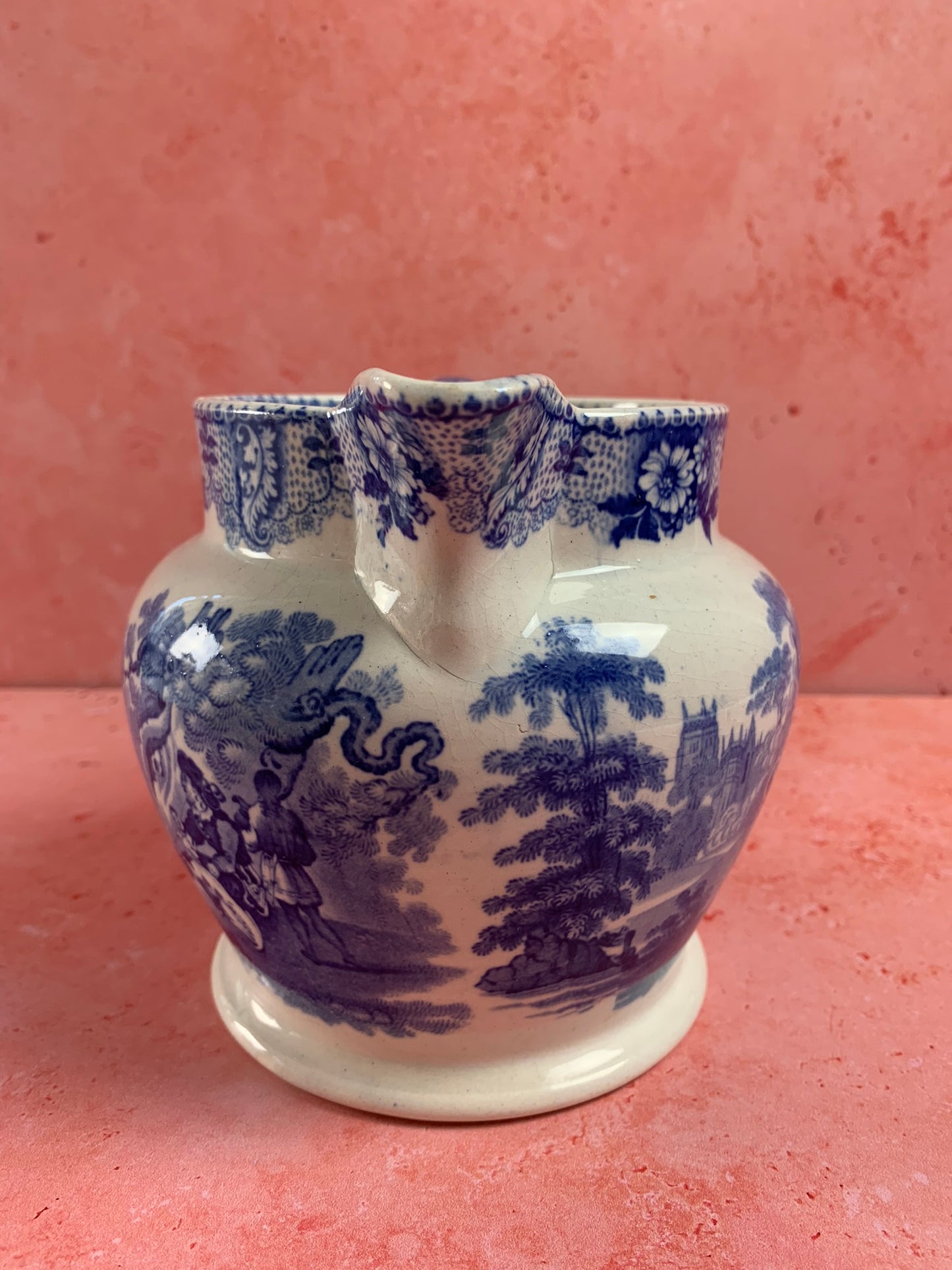 19th century Jug With Knights Scene